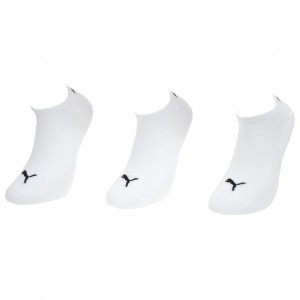 Chaussettes Invisibles Homme Puma Thin blanc invis par3