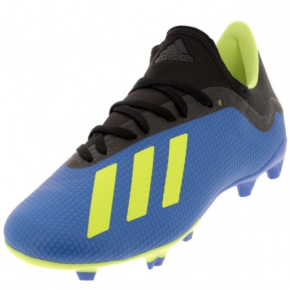 crampon adidas bleu et jaune