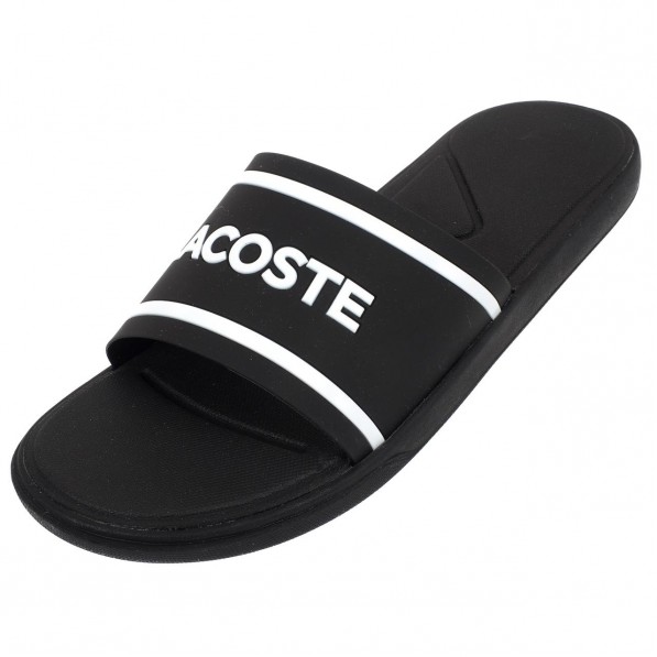 Claquette Sport Plage Homme Lacoste L 30 slide noir blc