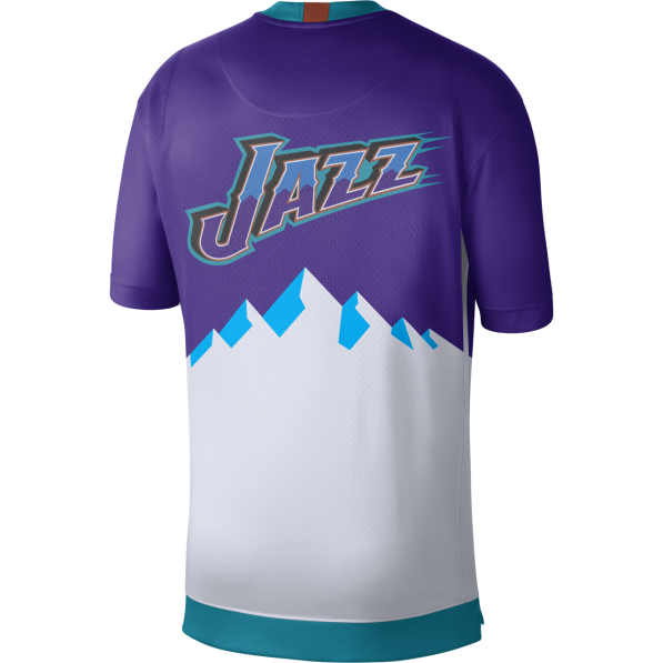 Nike 19 Hardwood Classic Utah Jazz Mountain T Shirt Rudy Gobert Tightr