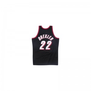 Maillot NBA swingman Clyde Drexler Portland Trail Blazers 1983-84 Hardwood Classics Mitchell & Ness noir