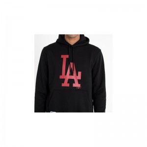 Sweat à capuche MLB Los Angeles Dodgers New Era Seasonal Team Noir RD pour homme