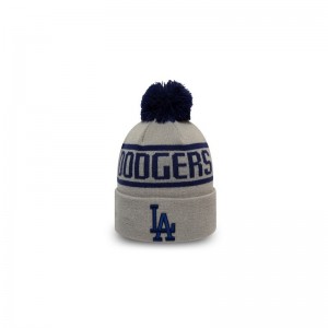 Bonnet MLB Los Angeles Dodgers New Era Bobble Gris pour Enfant