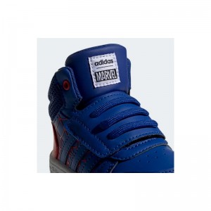 Chaussure Adidas Hoops Mid "Spiderman" rouge pour bébé