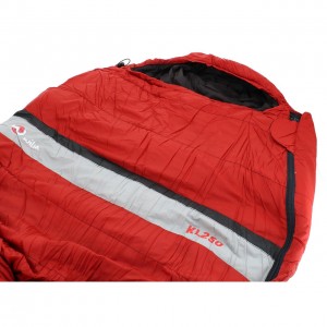 Sarcophage Sac Couchage Camping Wilsa Kl 250 rouge