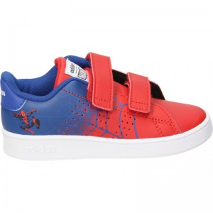 Chaussure Adidas Advantage I "Spiderman" rouge pour bébé