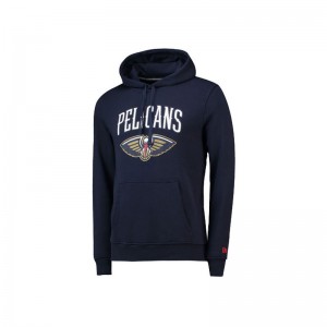 Sweat à Capuche NBA New Orleans Pelicans New Era Team Logo Bleu marine pour Homme