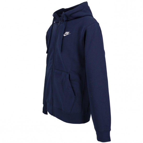 Nike Veste Molleton Multisport Homme Capuche Zippé Club zip hoodie marine -  Nike - tightR