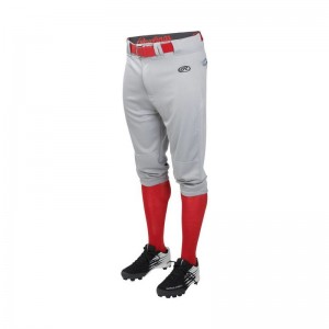 Pantalon De Baseball Rawlings Court Gris Pour Enfant