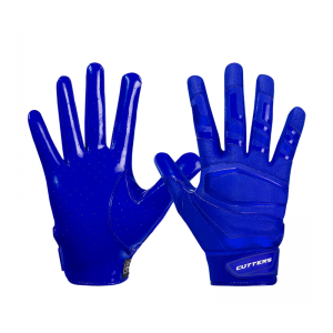 Gant de football américain Cutters S452 Rev Pro 3.0 Solid Bleu pour receveur