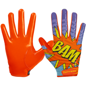 Gant de football américain Cutters S252 Edition Limitée Bam Orange pour Enfant