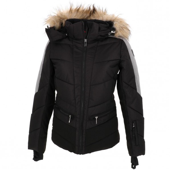 Anorak Hiver Neige Montagne Femme Icepeak Electra black jacket l