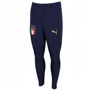 Puma Pantalon d'Entraînement FIGC Italy Homme Bleu