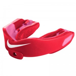Protège dent Nike Hyperstrong Adulte rouge avec strap Goût fraise