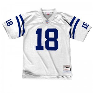 Maillot NFL Peyton Manning Indianapolis Colt 2006 Mitchell & Ness Legacy Retro Blanc pour Homme