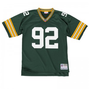 Maillot NFL Reggie White Greenbay Packers 1996 Mitchell & Ness Legacy Retro Vert pour Homme