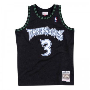 Maillot NBA Stephen Marbury Minnesota Timberwolves 1997-98 Mitchell & ness Hardwood Classics swingman Noir