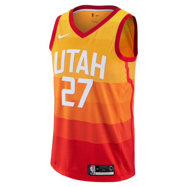 Utah Jazz Rudy Gobert Orange 