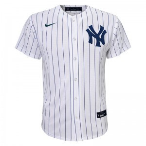 Maillot de Baseball MLB New-York Yankees Nike Replica Home Blanc pour Enfant