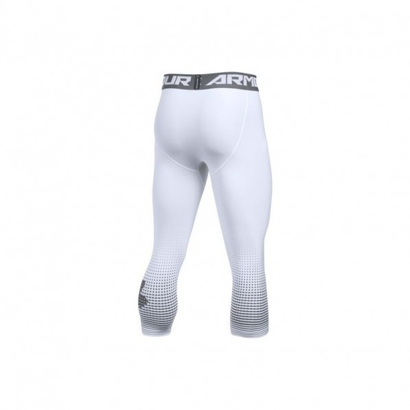Collant de compression Under Armour Heatgear 3 4 Graphic blanc pour homme