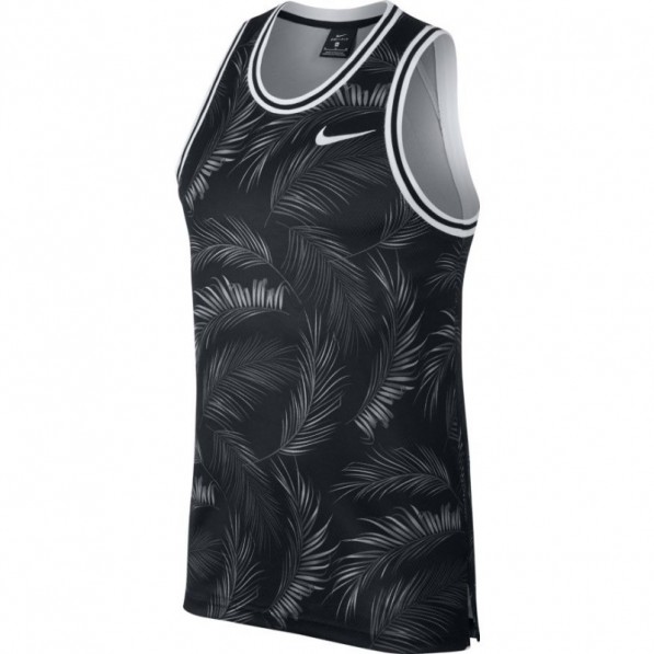 Débardeur de basketball Nike DNA Floral Noir pour homme