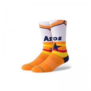 Chaussettes MLB Houston Astros Stance retro 1975 Blanc