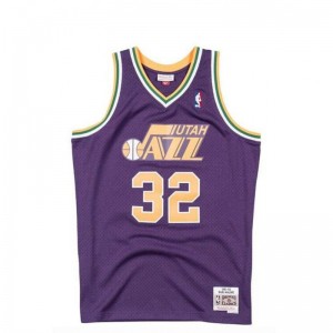 Maillot NBA Karl Malone Utah Jazz 1991-92 Mitchell & ness Hardwood Classic swingman Violet