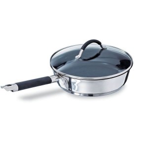 Sauteuse anti-adhésive inox et couvercle Rapid Cook 24 cm Mathon