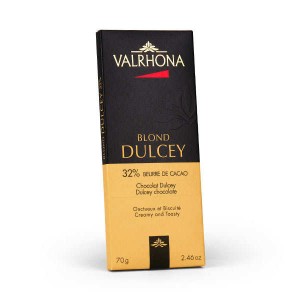 Tablette de chocolat blond Dulcey Valrhona 32% - Tablette 70g