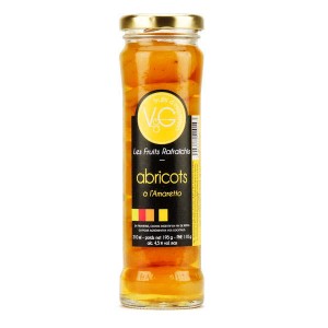 Abricots rafraîchis à l'Amaretto - Bocal 210ml