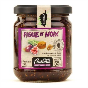 Confiture extra de figue et noix de Corse - Pot 250g