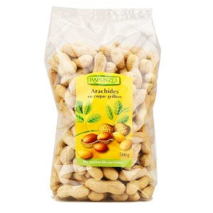 Arachides coques grillées bio (cacahuètes bio) - Sachet 500g