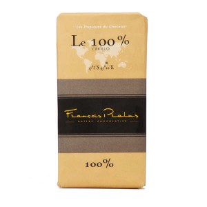 Tablette de chocolat noir criollo 100% Madagascar - Tablette 100g