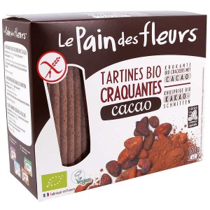 Le Pain des Fleurs bio au cacao sans gluten - Boite 160g