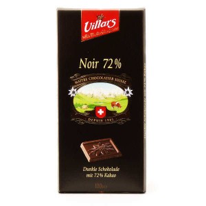 Chocolat noir 72% Villars - Tablette 100g