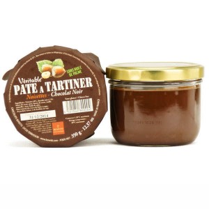 Véritable pâte à tartiner noisette chocolat noir sans huile de palme - Pot 350 g