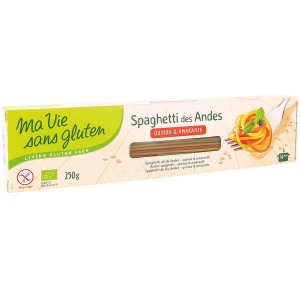 Spaghetti des andes 3 céréales bio sans gluten - Sachet 250g