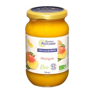 Confiture de mangue bio sans sucre ajouté - Pot 310g