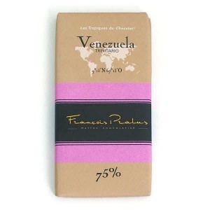 Tablette chocolat noir Venezuela - Trinitario 75% - Tablette 100g