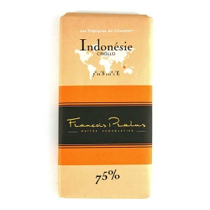 Tablette chocolat noir Indonésie - Criollo 75% - Tablette 100g