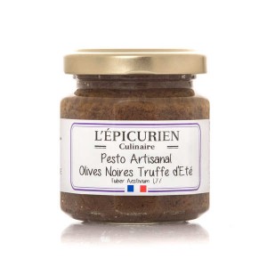 Pesto artisanal olives noires truffe d'été 1.7% - Verrine 100g