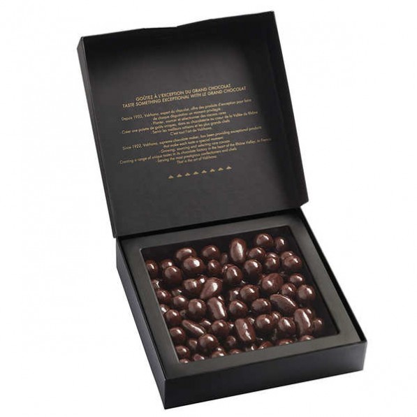 Coffret 18 carrés de chocolat grands crus : chocolat noir Abinao 85% 90 gr  - Valrhona