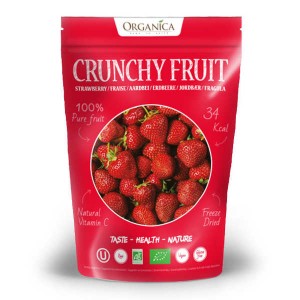 Crunchy fruit - fraise lyophilisée bio - Sachet 12g