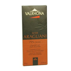 Tablette de chocolat noir Araguani Pur Venezuela 72% - Valrhona - Tablette 70g
