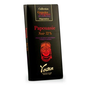 Tablette chocolat noir Papouasie 72% - Voisin - Tablette 100g
