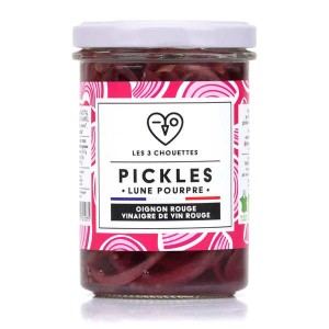 Pickles d'oignon rouge vinaigre de vin bio - Pot 105g