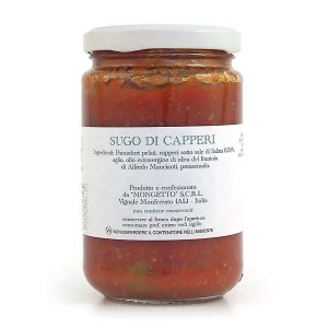 Sauce tomate artisanale italienne aux câpres (Sugo di Capperi) - Pot 280g
