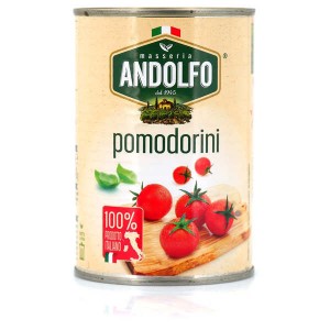 Tomates cerises italiennes - pomodorini - Boite 400 g, soit 240 g égoutté