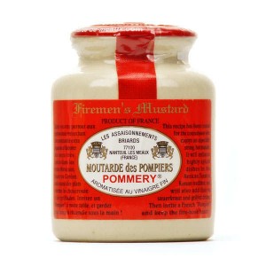 Moutarde des Pompiers (très forte) au vinaigre Pommery - Pot en grès 250g