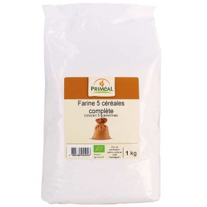 Farine complète 5 céréales bio - Sachet 1kg
